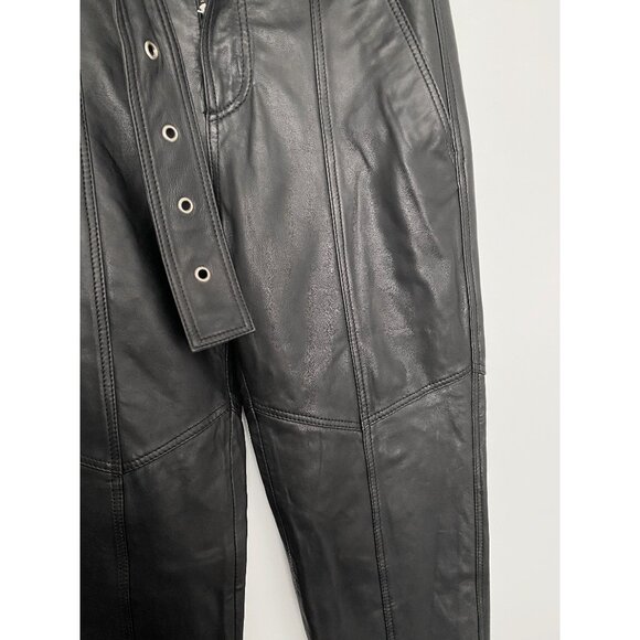NWT Marissa Webb "Anniston" Leather Pants in Black, size 2 - Picture 9 of 13